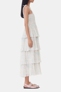 Robe longue à bretelles nouées - Tofu