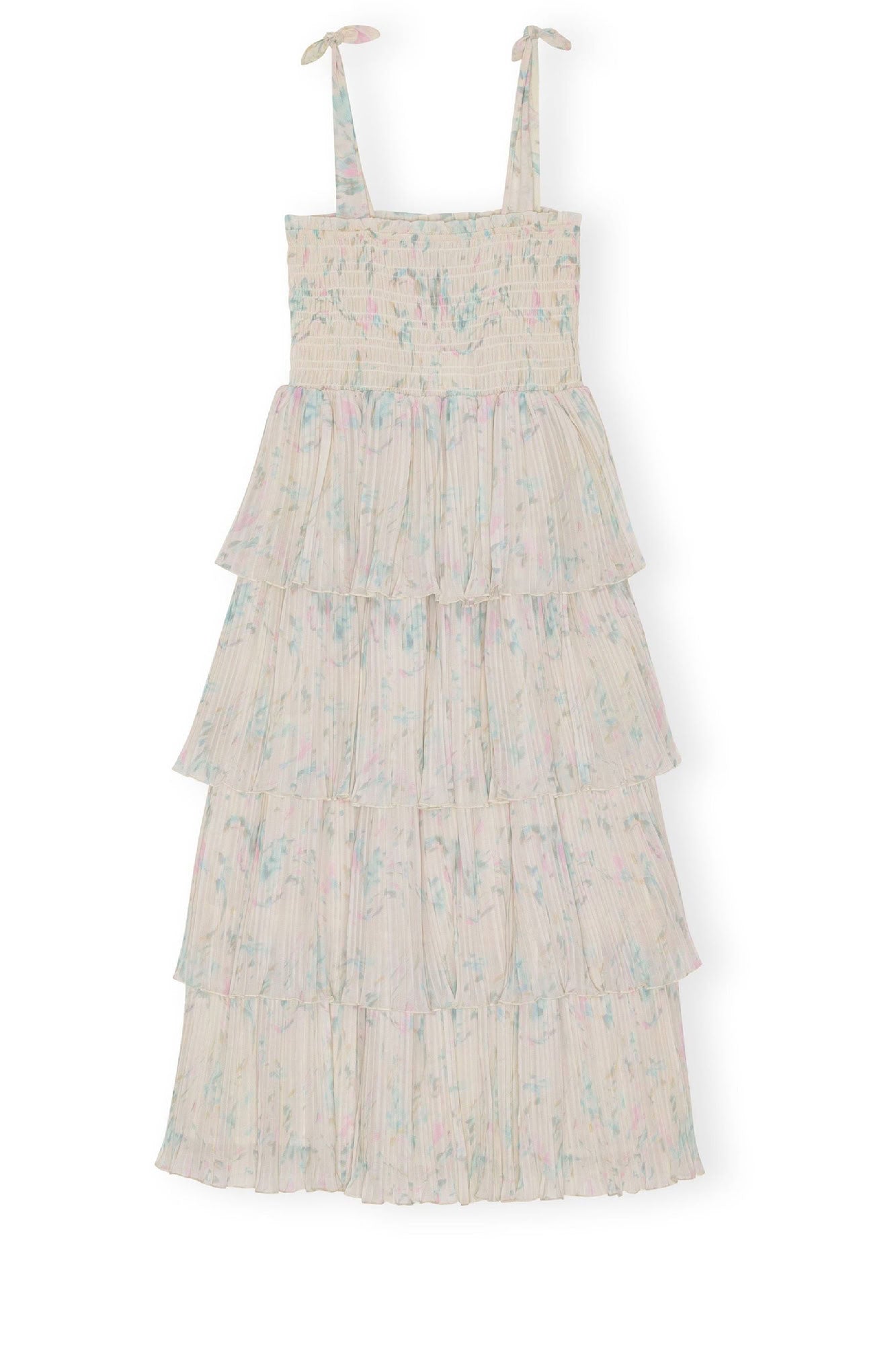 Robe longue à bretelles nouées - Tofu