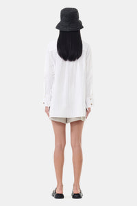Chemise oversize à rayures - Bright White