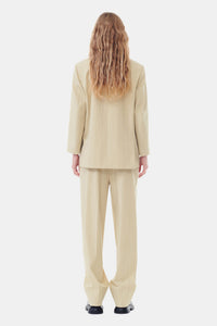 Pantalon Stripe Suiting High Waist - Sahara Sun