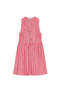 Robe courte à rayures en coton - Barbados Cherry