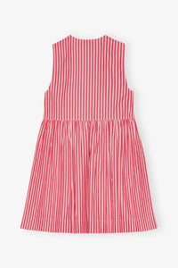 Robe courte à rayures en coton - Barbados Cherry