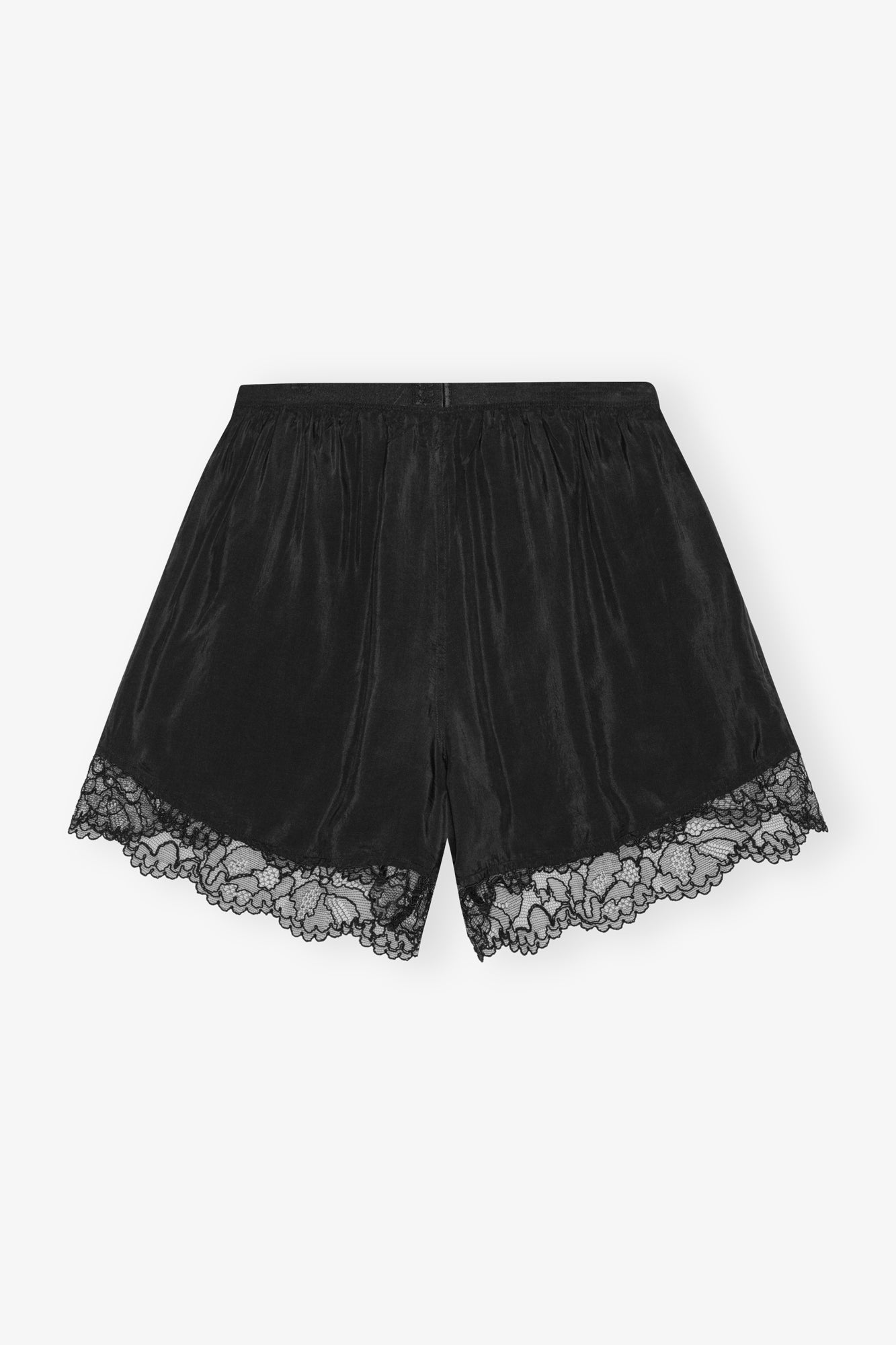 Short élastique en dentelle - Black