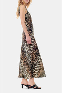 Robe longue imprimé animal - Almond Milk