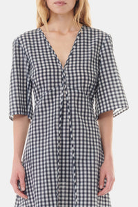V-neck maxi dress - Egret