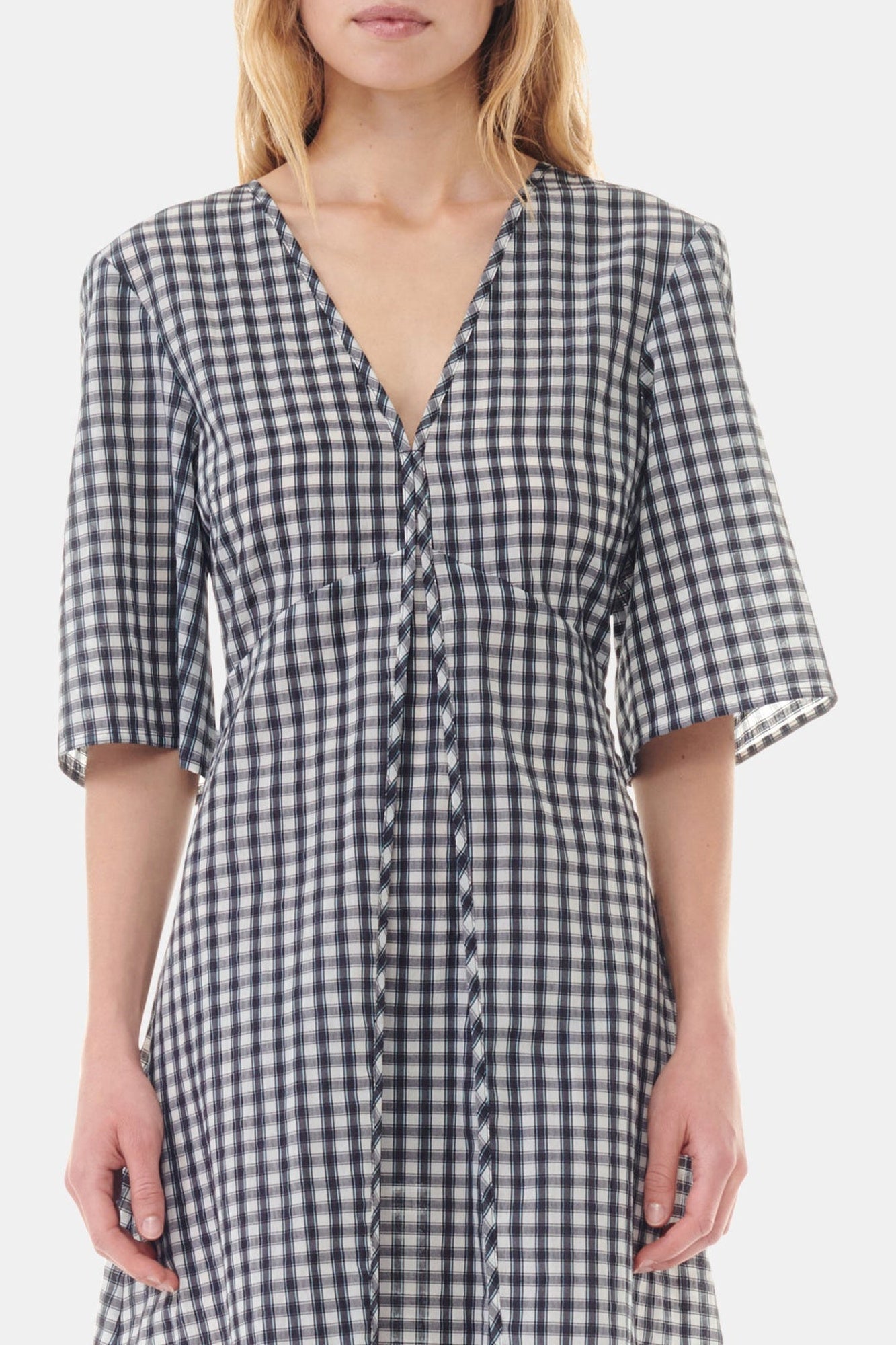 V-neck maxi dress - Egret