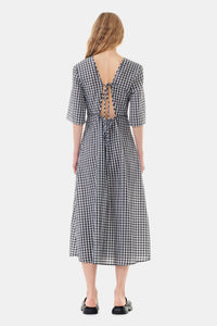 V-neck maxi dress - Egret