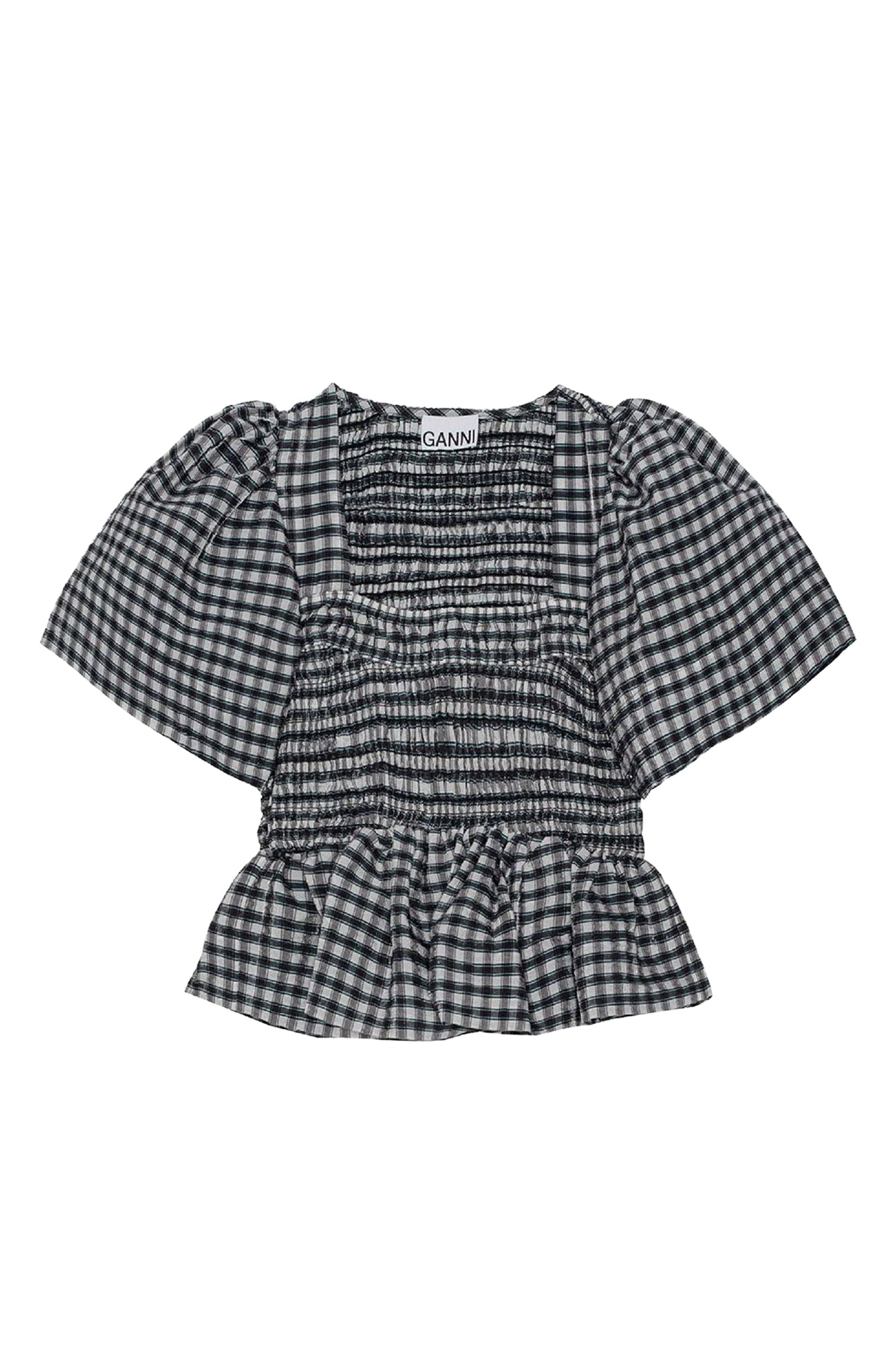 Blouse péplum volanté - Egret