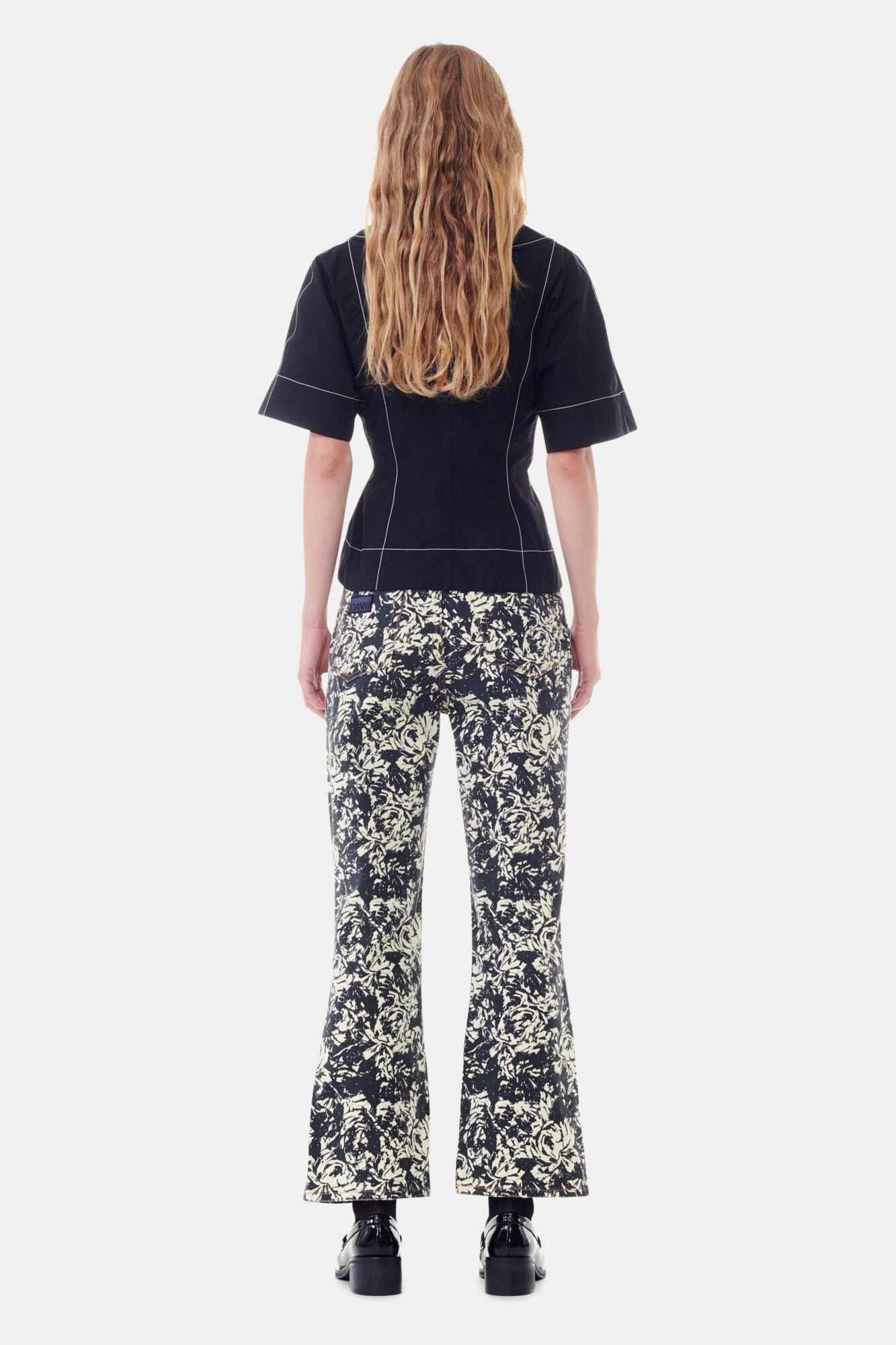 Blouse croisée en coton - Black