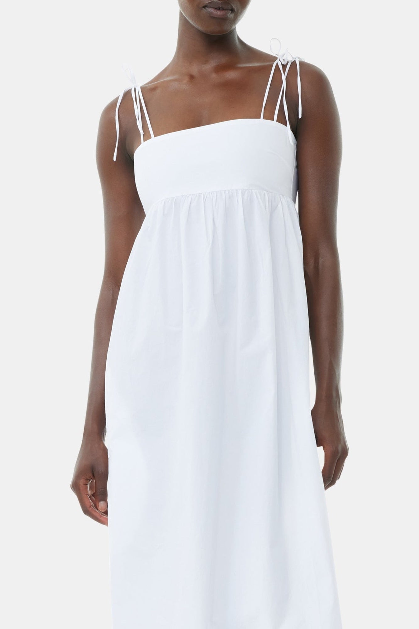 Robe midi à cordes - Bright White