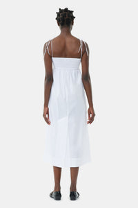 Robe midi à cordes - Bright White