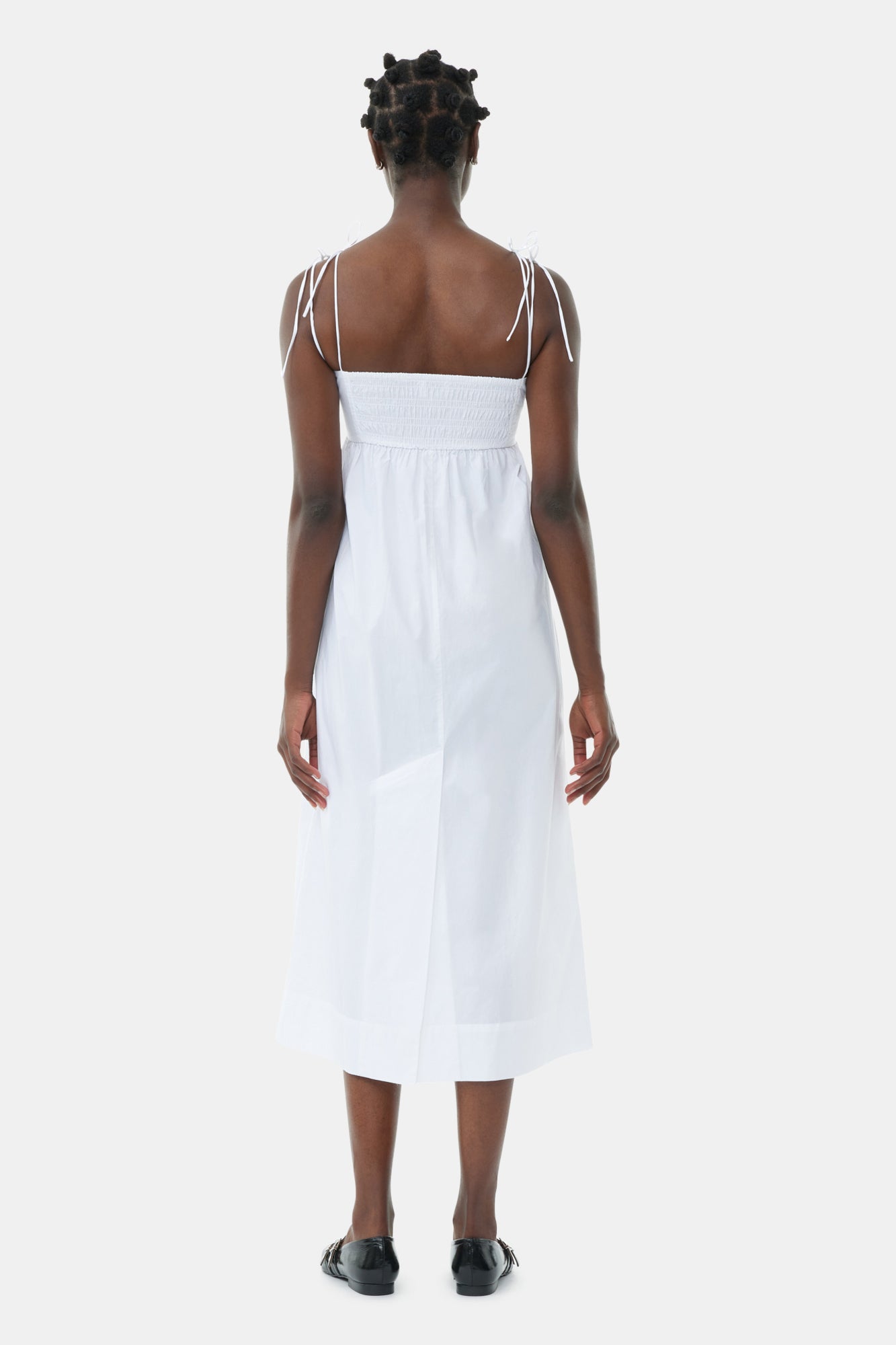Robe midi à cordes - Bright White