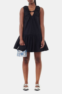 Robe courte à dos noué - Black