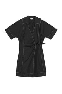 Robe courte croisée - Black