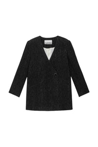 Blazer croisé à bouton - Black