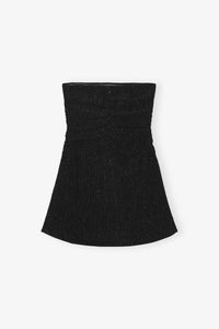 Strapless crepe top - Black