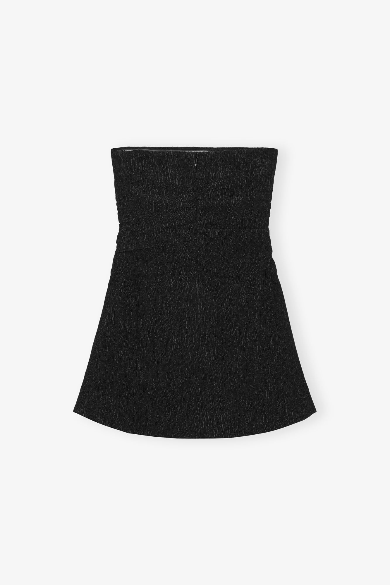 Strapless crepe top - Black