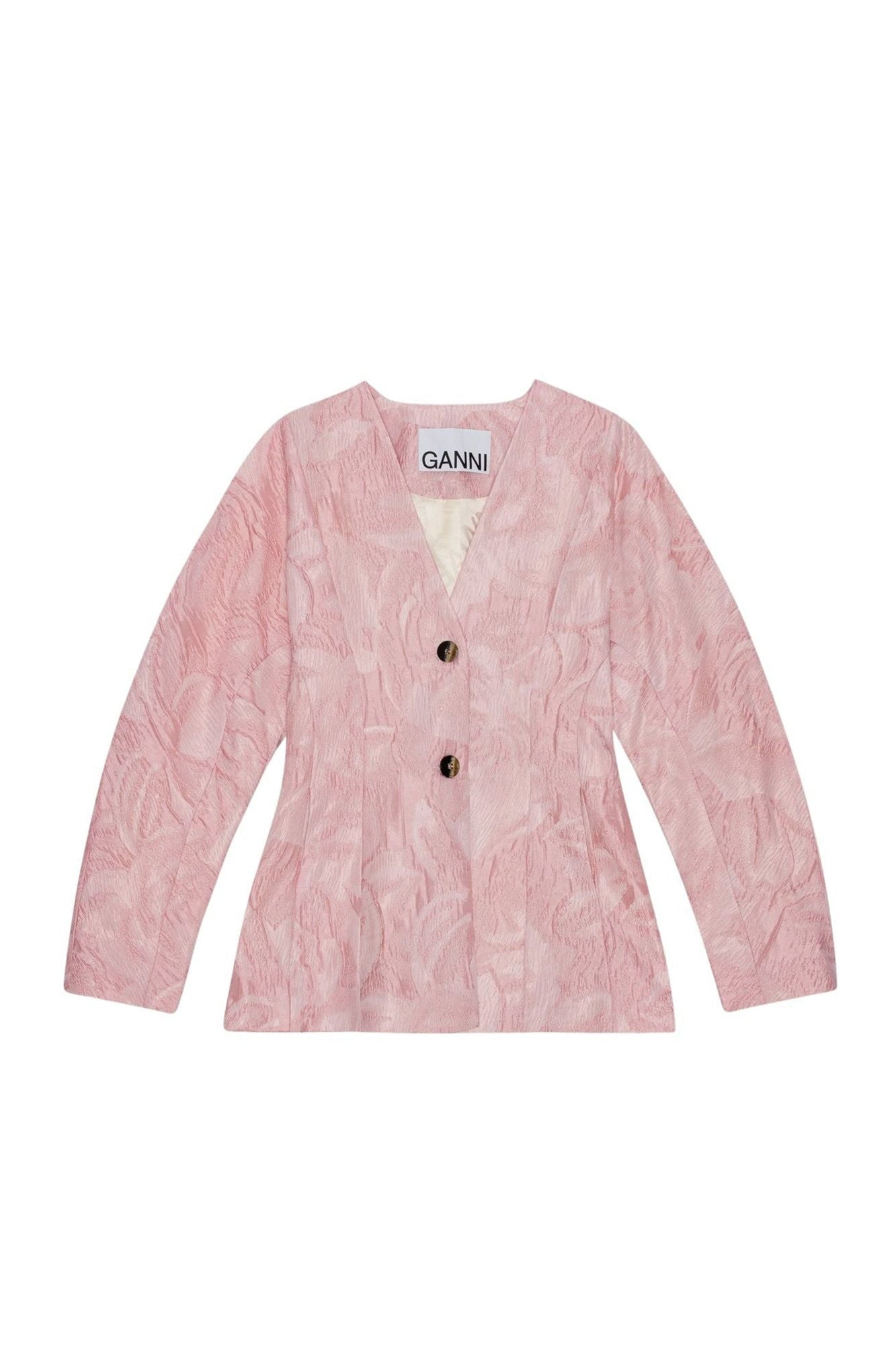 Blazer à manches incurvées texturé - Bleached Mauve