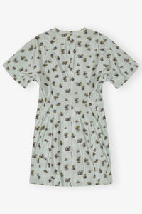 Robe courte en organza jacquard - Aqua Foam