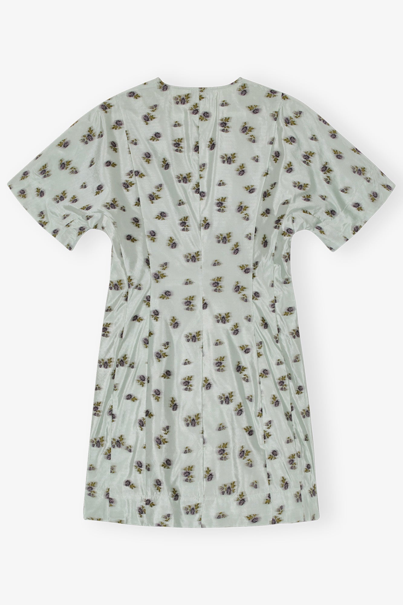 Robe courte en organza jacquard - Aqua Foam