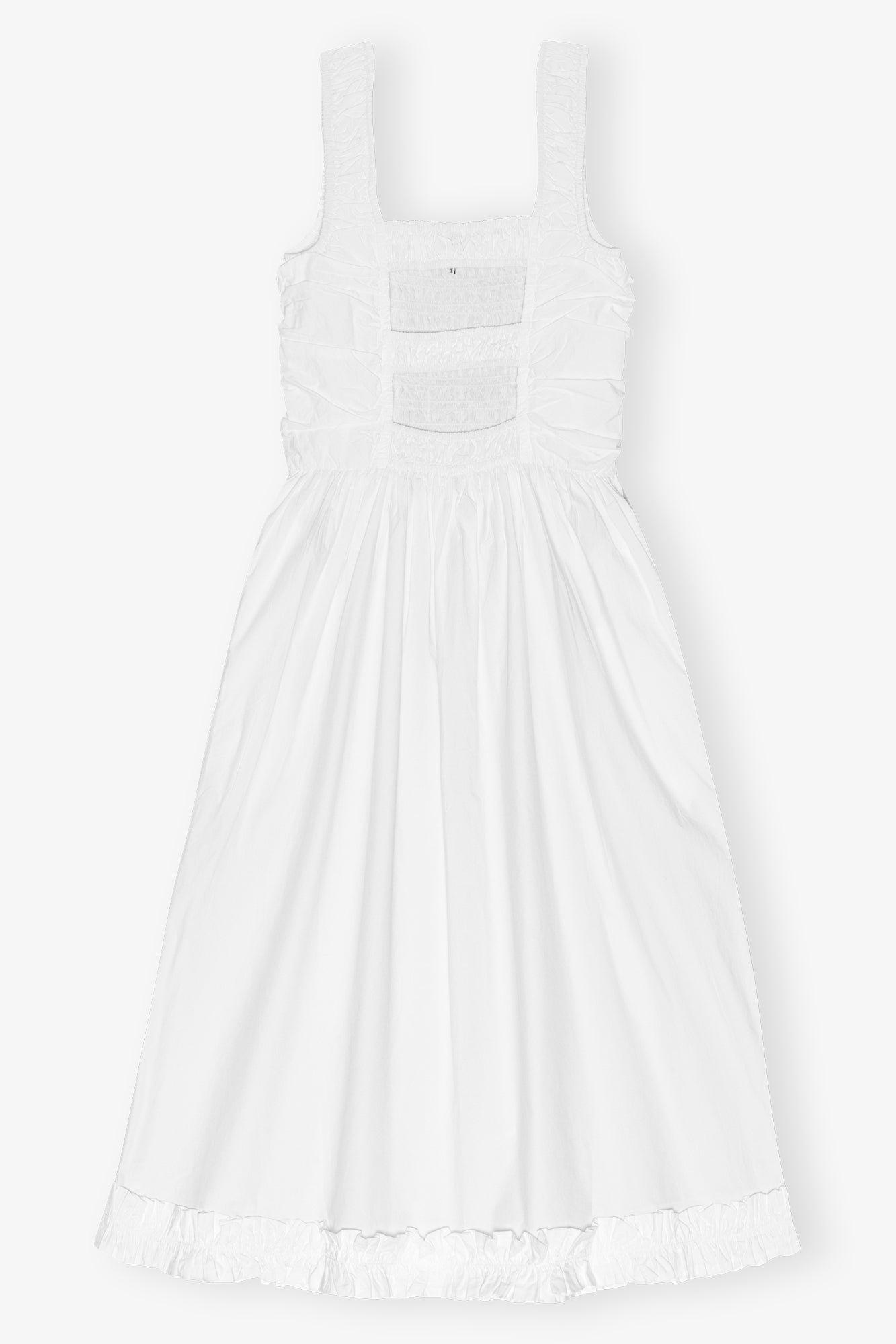 Robe mi longue à bretelles - Bright White