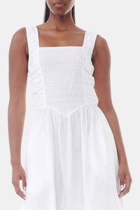 Robe mi longue à bretelles - Bright White