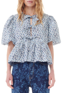 Blouse péplum à imprimé floral - Glacier Lake