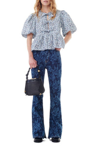 Blouse péplum à imprimé floral - Glacier Lake