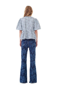 Blouse péplum à imprimé floral - Glacier Lake