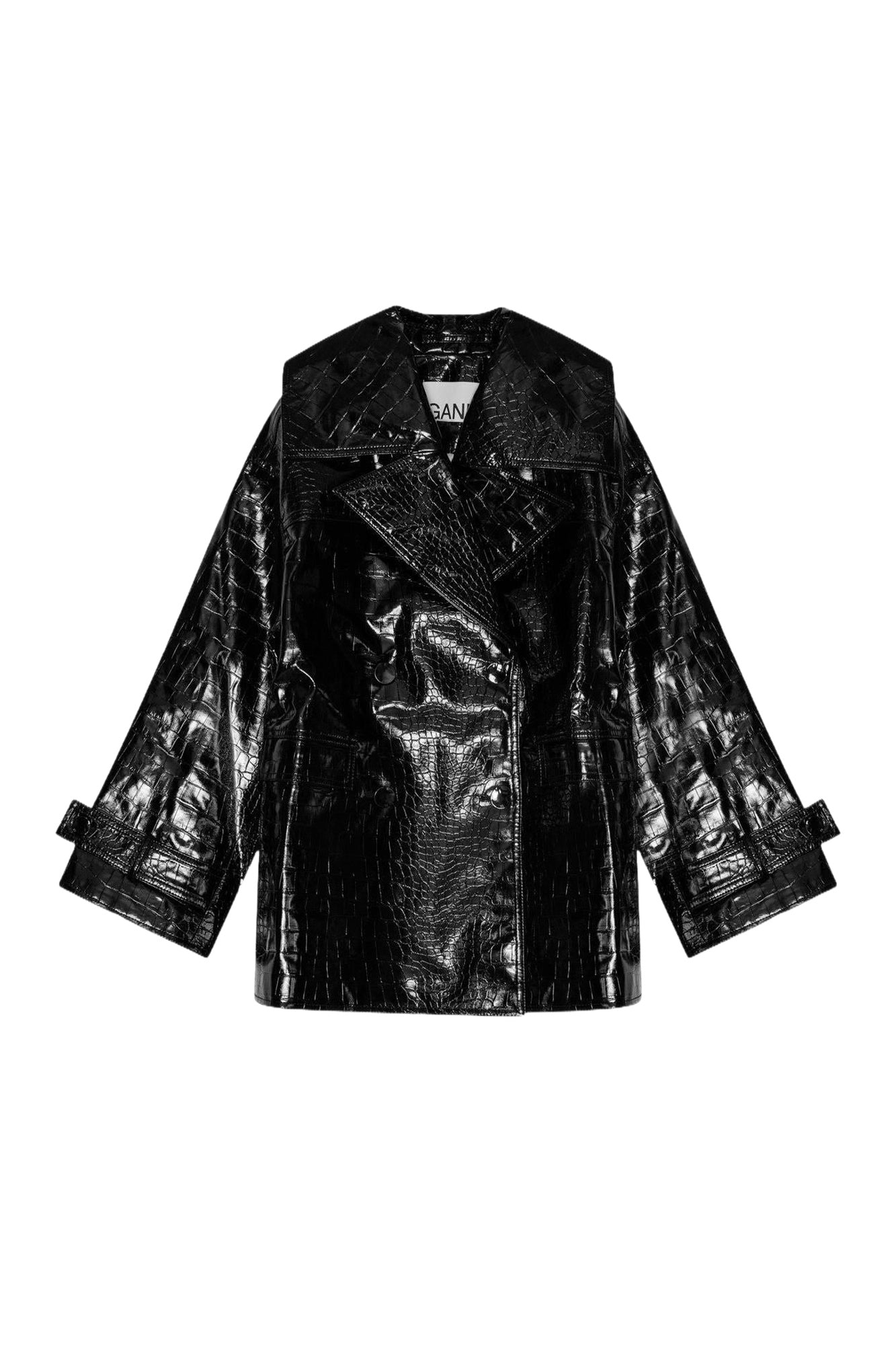 Veste midi Future avec coating - Black