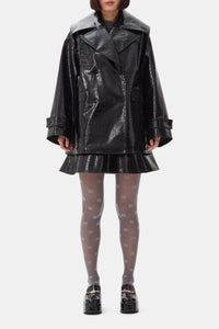 Veste midi Future avec coating - Black