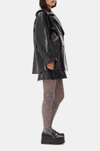Veste midi Future avec coating - Black