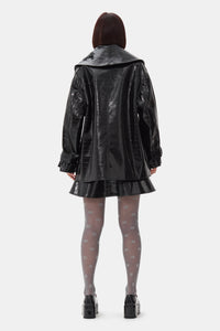 Veste midi Future avec coating - Black