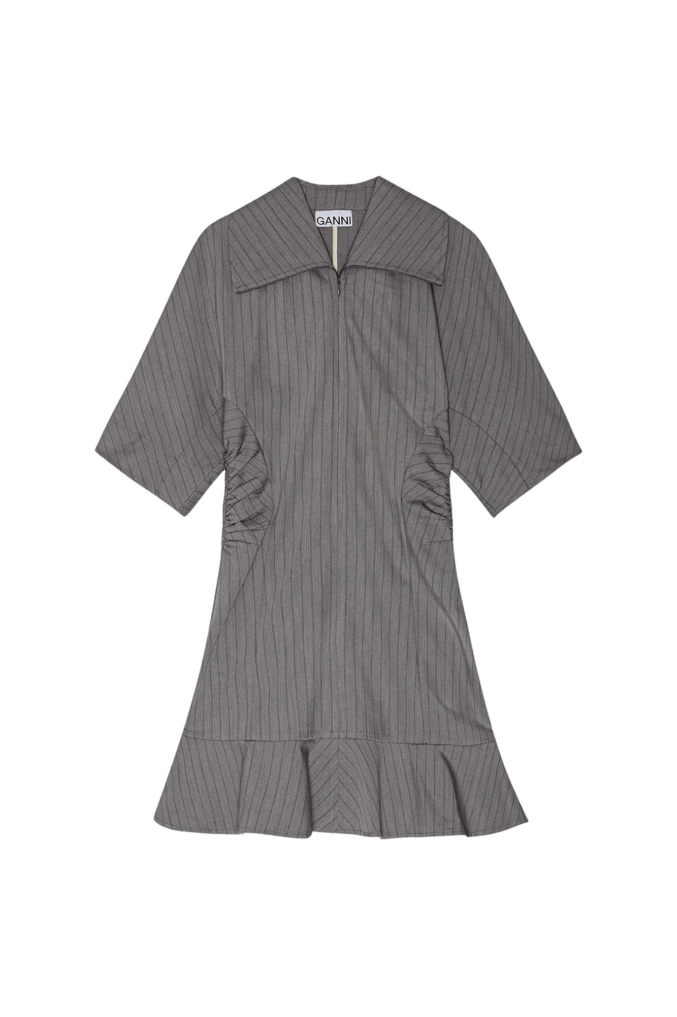 Robe courte à rayures - Mirage Gray