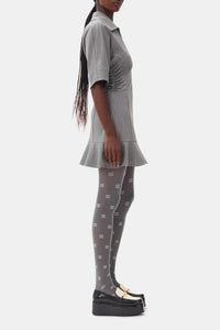 Robe courte à rayures - Mirage Gray