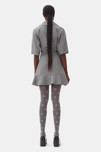Robe courte à rayures - Mirage Gray