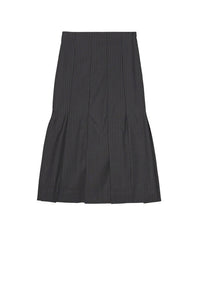 Jupe midi à rayures en tissu - Phantom