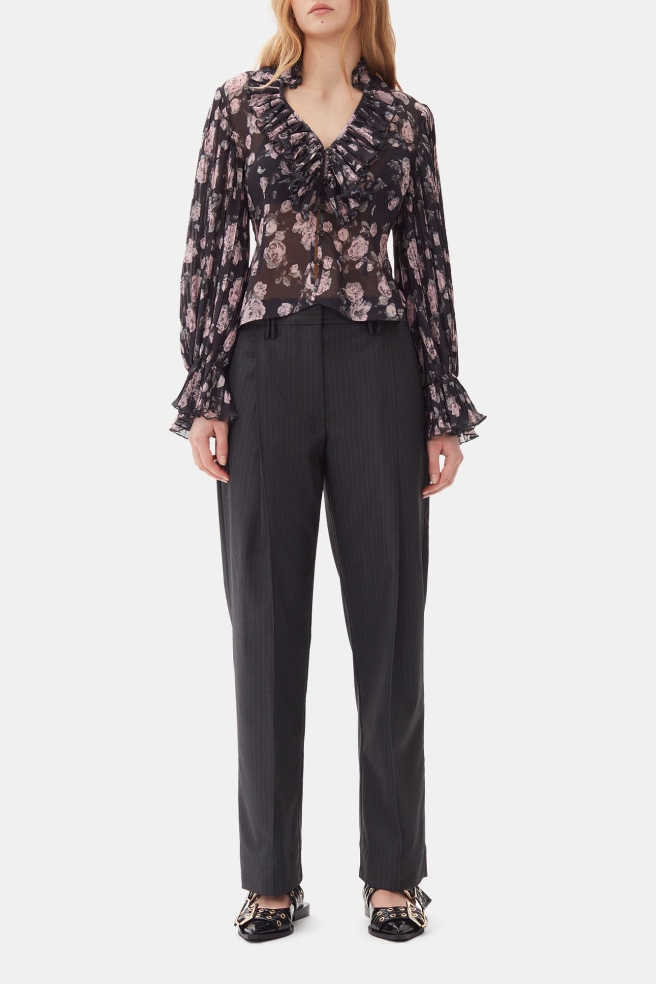 Pantalon ample à plis - Phantom