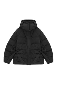 Short oversize padded jacket - Black