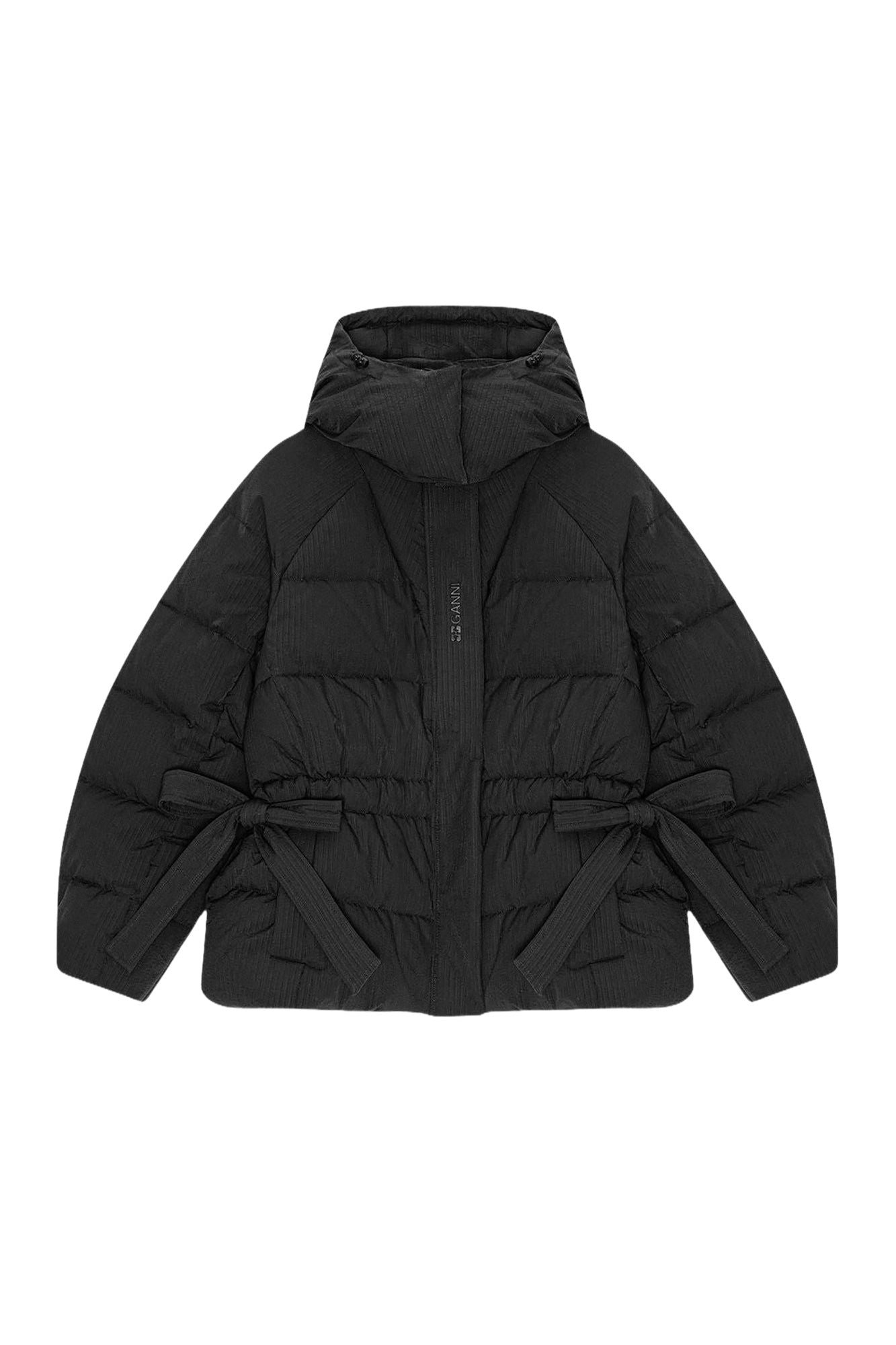 Short oversize padded jacket - Black