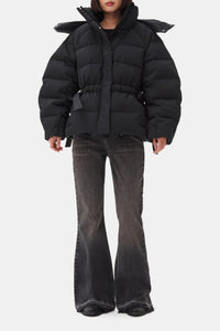 Doudoune courte oversize - Black