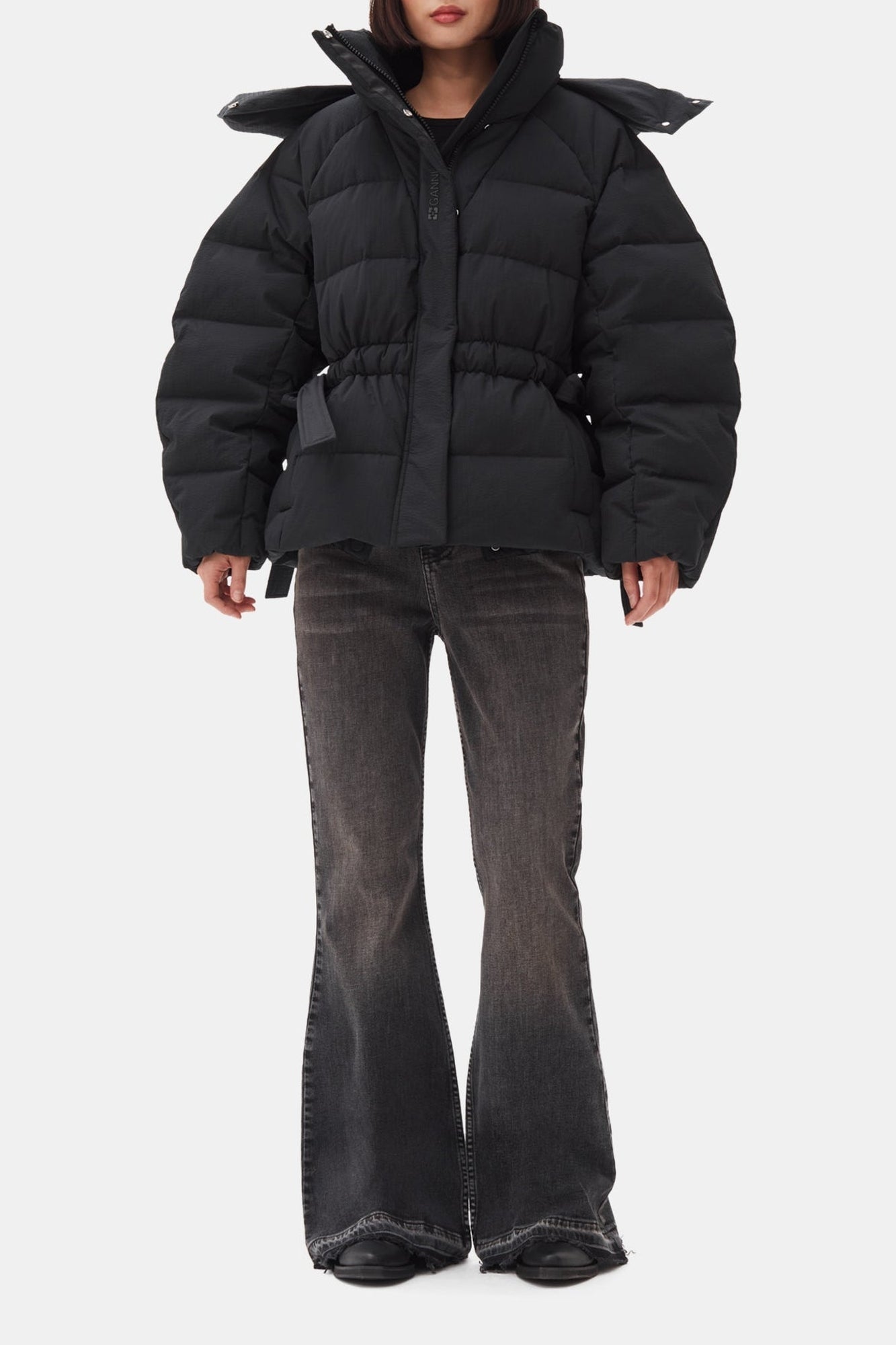 Doudoune courte oversize - Black