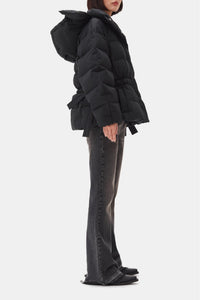 Doudoune courte oversize - Black