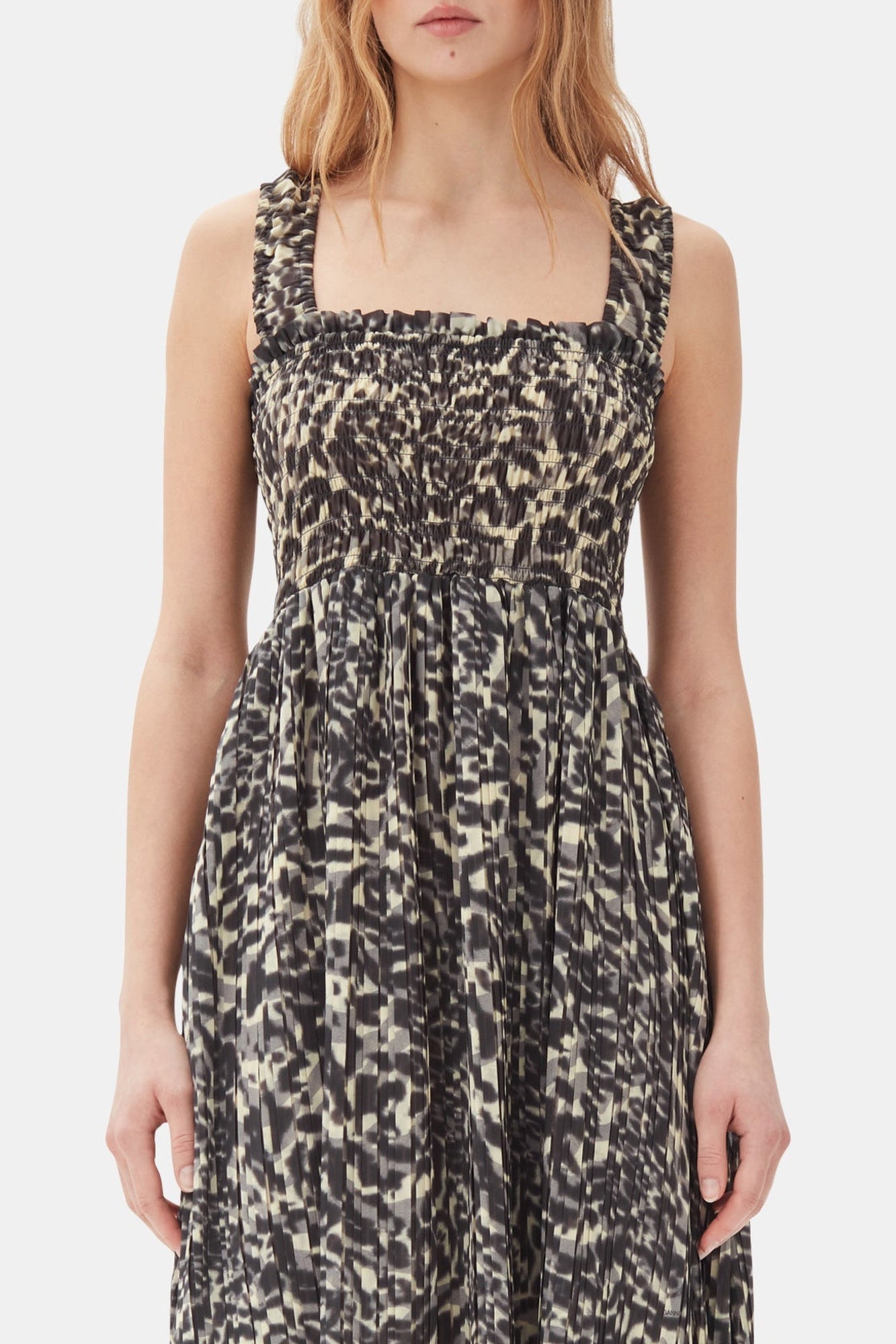 Printed short dress - Lemon Icing
