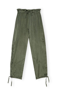 Pantalon avec cordon de serrage en satin - Climbing Ivy