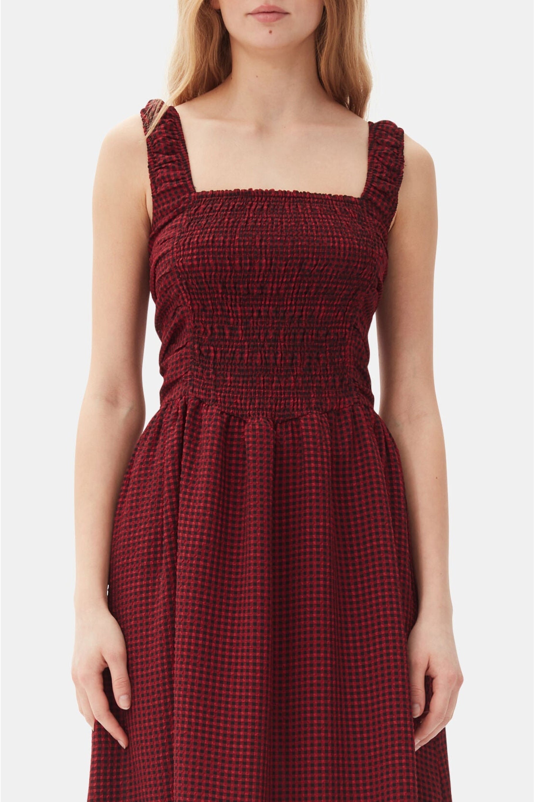 Robe midi plissée sans manches - Winery