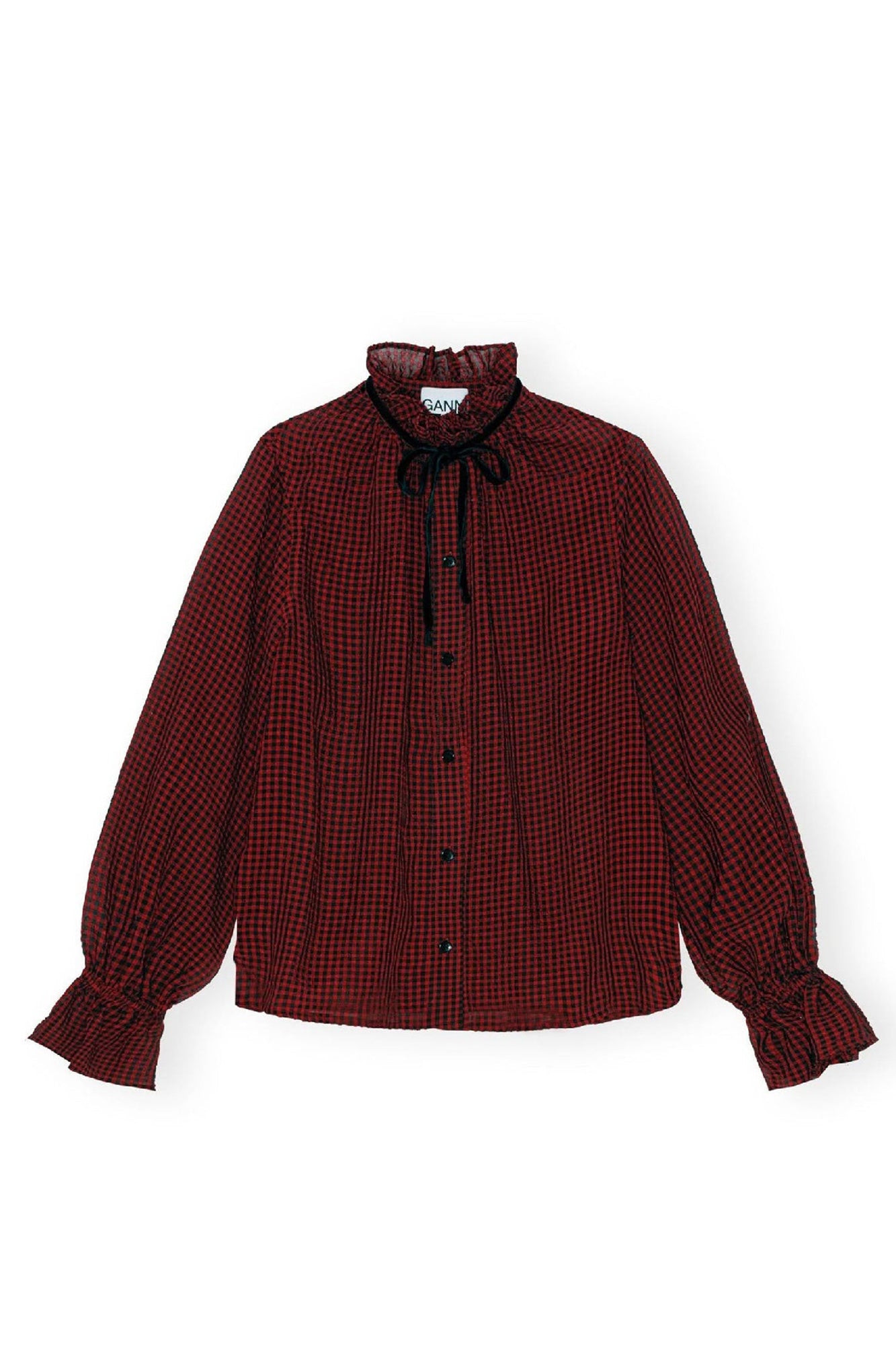 Blouse à col et manches volantées - Winery