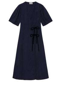 Robe midi manches ballon - Sky Captain