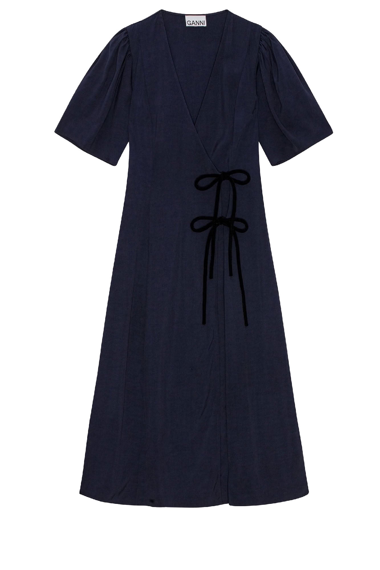 Robe midi manches ballon - Sky Captain