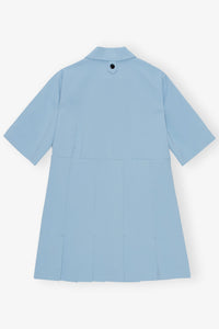 Robe courte en twill - Dusty Blue